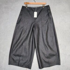 COS Black Wide-Leg Cropped Trousers